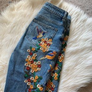 free people embroidered jeans